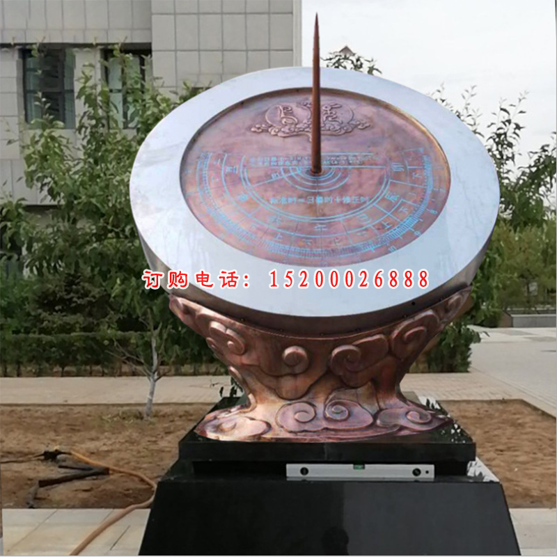 不锈钢日晷雕塑 (1)