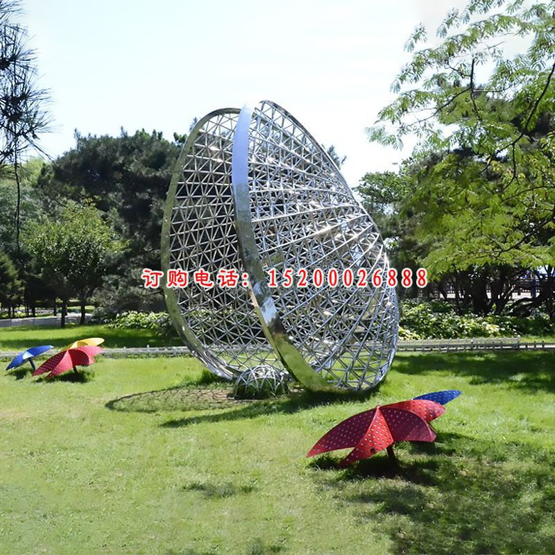 不锈钢扇贝雕塑 (1)