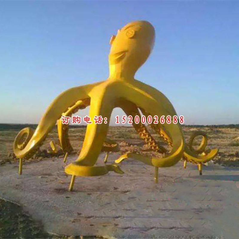 不锈钢章鱼雕塑 (2)