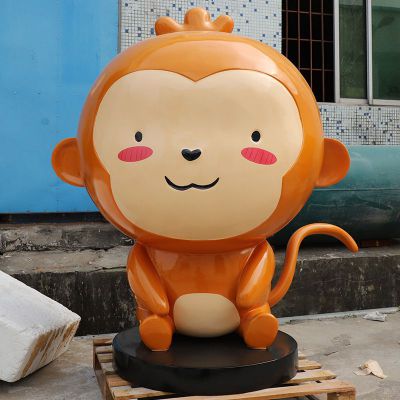 玻璃钢猴雕塑 (2)