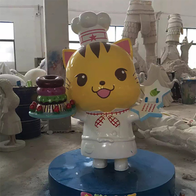 玻璃钢猫雕塑 (2)
