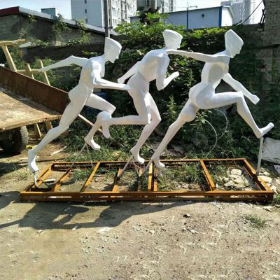 玻璃钢跑步雕塑 (6)