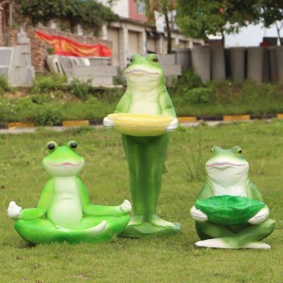 玻璃钢青蛙雕塑 (1)