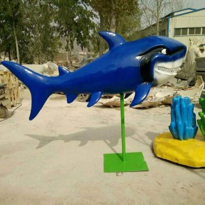 玻璃钢鲨鱼雕塑 (1)