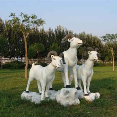 玻璃钢羊雕塑 (1)