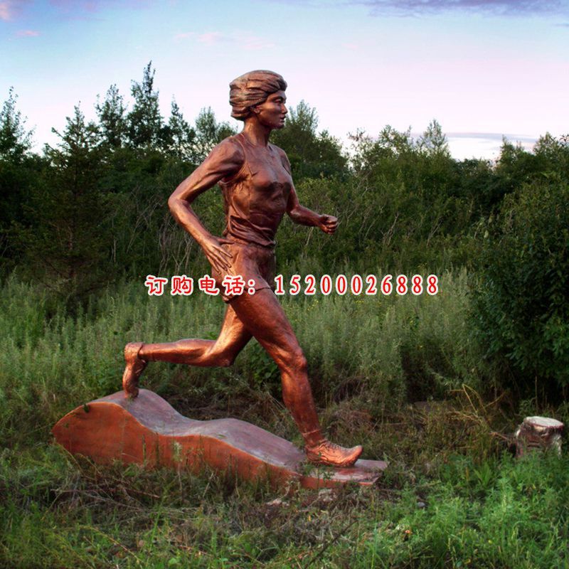跑步铜雕 (3)