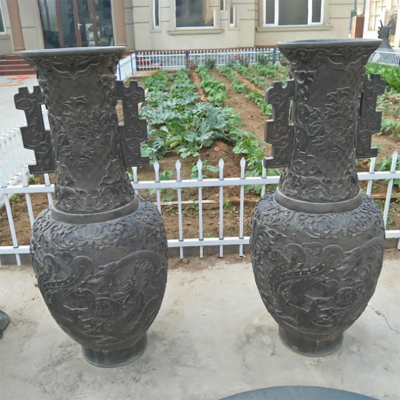 铜雕花瓶 (3)