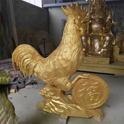铜雕鸡 (3)