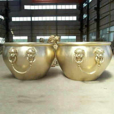 铜雕水缸 (1)