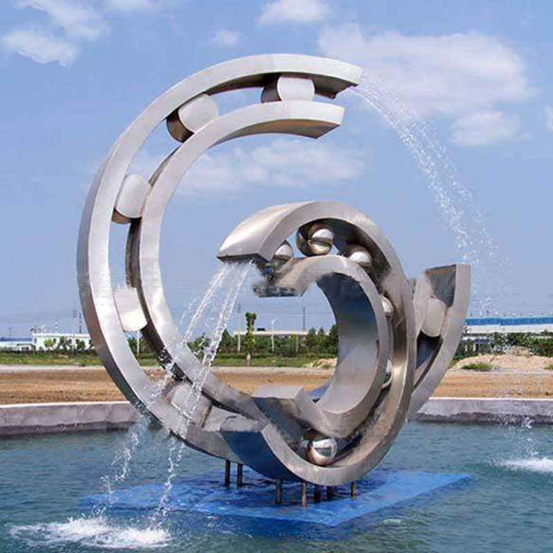 大型水景不锈钢雕塑 创意景观不锈钢喷泉雕塑 广场摆件 FDS-3876539_wps图片