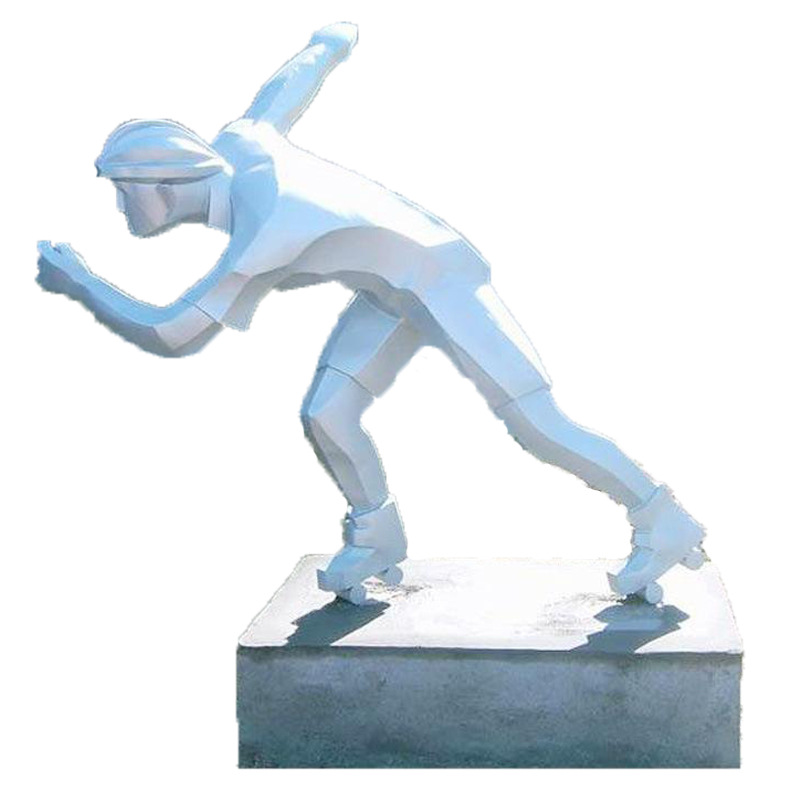 供应不锈钢抽象运动溜冰人物雕塑 广场 户外创意不锈钢艺术品摆件1619_wps图片