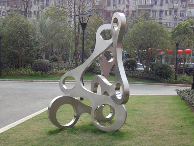 不锈钢抽象雕塑，不锈钢广场雕塑 (2)_wps图片