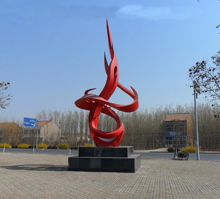 不锈钢抽象雕塑，公园景观雕塑_wps图片