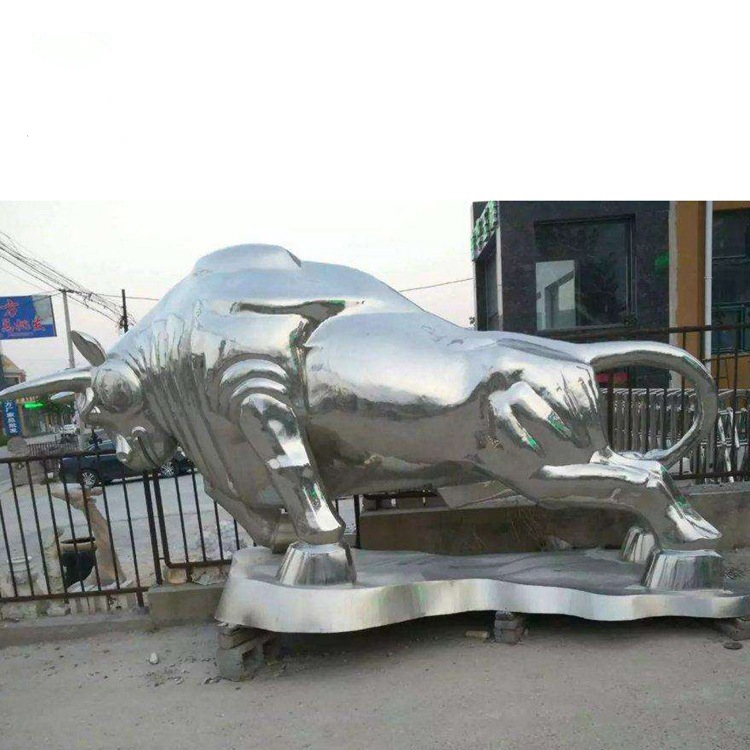 不锈钢动物华尔街牛