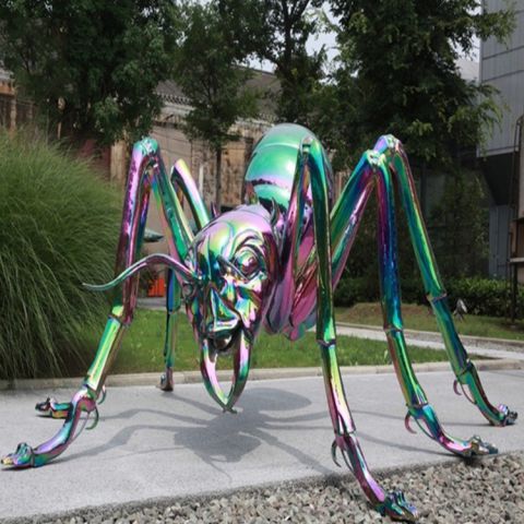 不锈钢动物蚂蚁雕塑  
